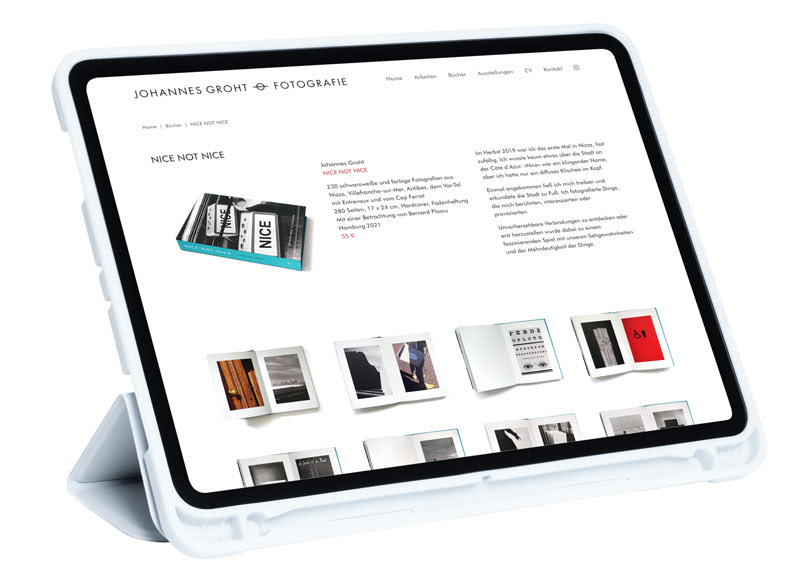 iPad Website Ansicht