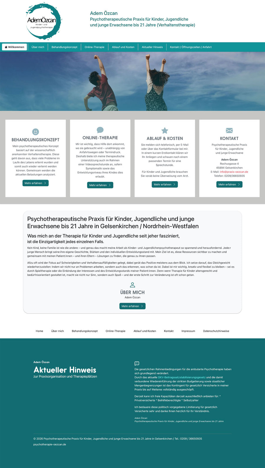 Website von Adem Özcan aus Gelsenkirchen in Nordrhein-Westfalen