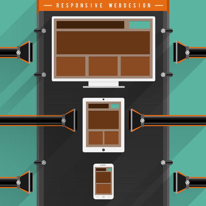 Grafik Responsive Webdesign Darstellung