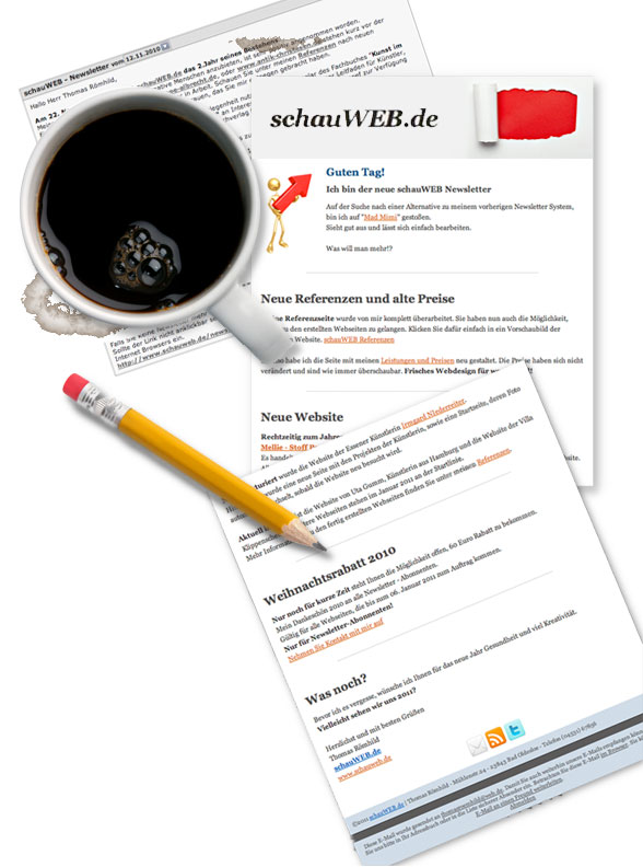 schauWEB Newsletter Abonnement 