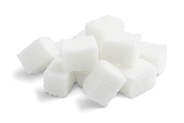 Weiße Zuckerwürfel