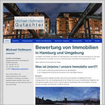 Referenz Website Gutachter Hamburg