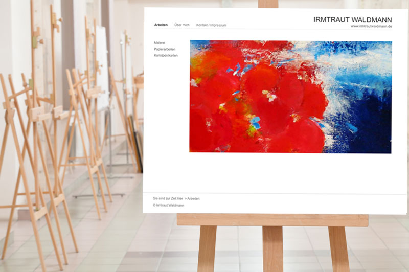 Vorschau der Website im Kunst Atelier