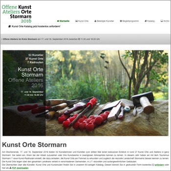 Referenz Website Kunst Orte Stormarn 2016