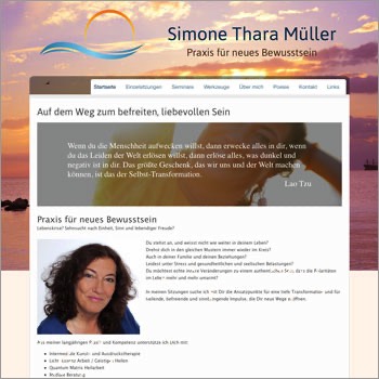 Referenz Website Simone Thara Müller