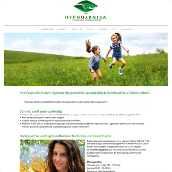 Referenz Website Hypnoarnika Schweiz