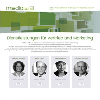 Referenz Website Mediaconsil