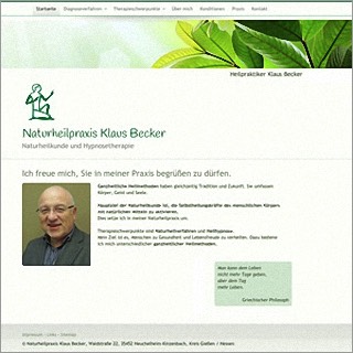 Referenz Website Klaus Becker