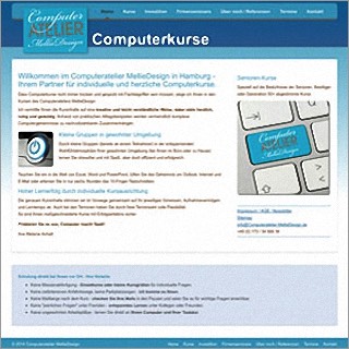 Referenz Website Computerkurse Hamburg