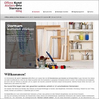 Referenz Website Kunst Orte Stormarn 2014