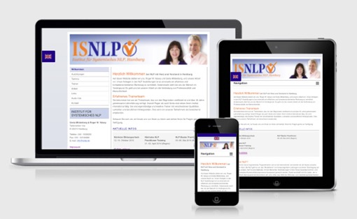 Responsives Webdesign Vorschau ISNLP