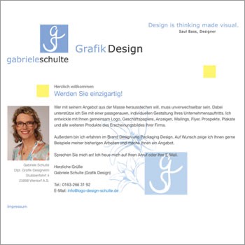 Referenz Website Schulte Grafik Design