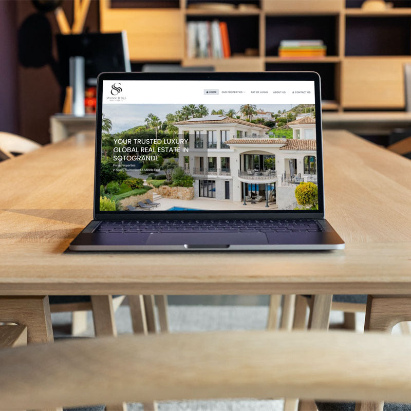 Homepage der Swiss-Living Website