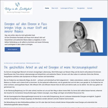 Homepage Wege in die Leichtigkeit Christine Fernstedt