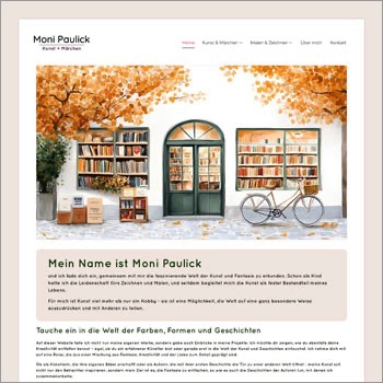 Homepage Website Moni Paulick