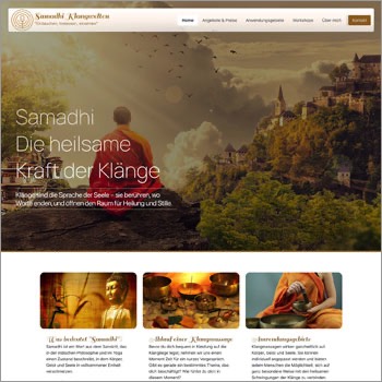 Website Samadhi Klangwelten