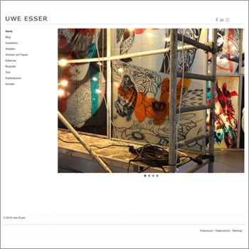 Kunst Website Referenz Uwe Esser