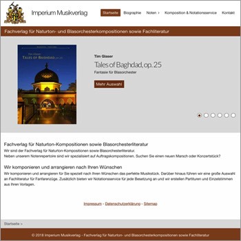 Referenz Website www.imperium-musikverlag.de