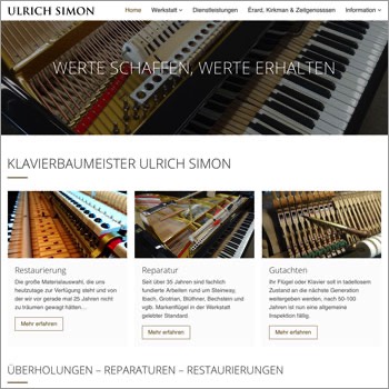 Website Referenz Ulrich Simon Klavierwerkstatt