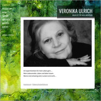 Referenz Website Malerin Veronika Ulrich