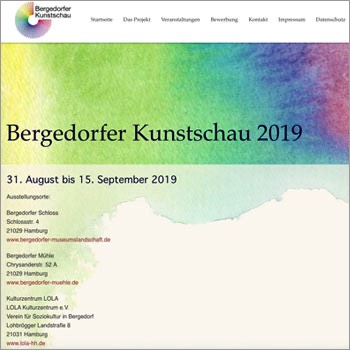 Referenz Website Bergedorfer Kunstschau in Hamburg