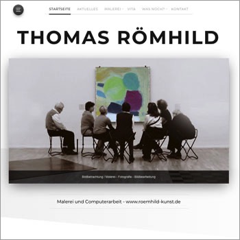 Referenz Website Römhild Kunstseite