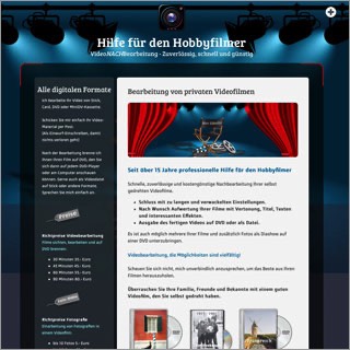 Referenz Website Videonachbearbeitung