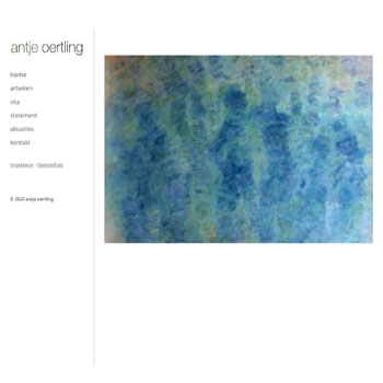 Antje Oertling, Künstlerin aus Hamburg.