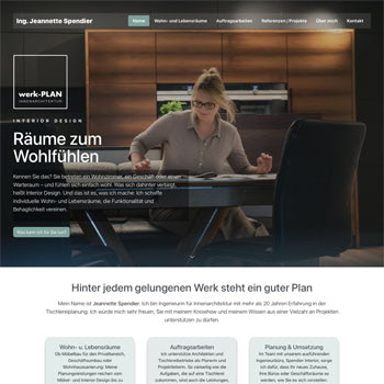 schauWEB Referenz Website Architektin
