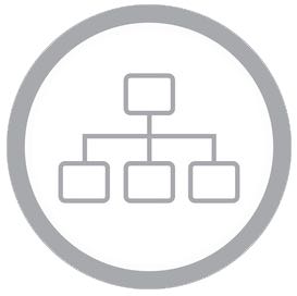 Hierarchische einfache Darstellung der Seitenstruktur einer Website